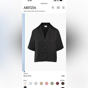 Aritzia Wilfred Beso shirt, size medium - BRAND NEW